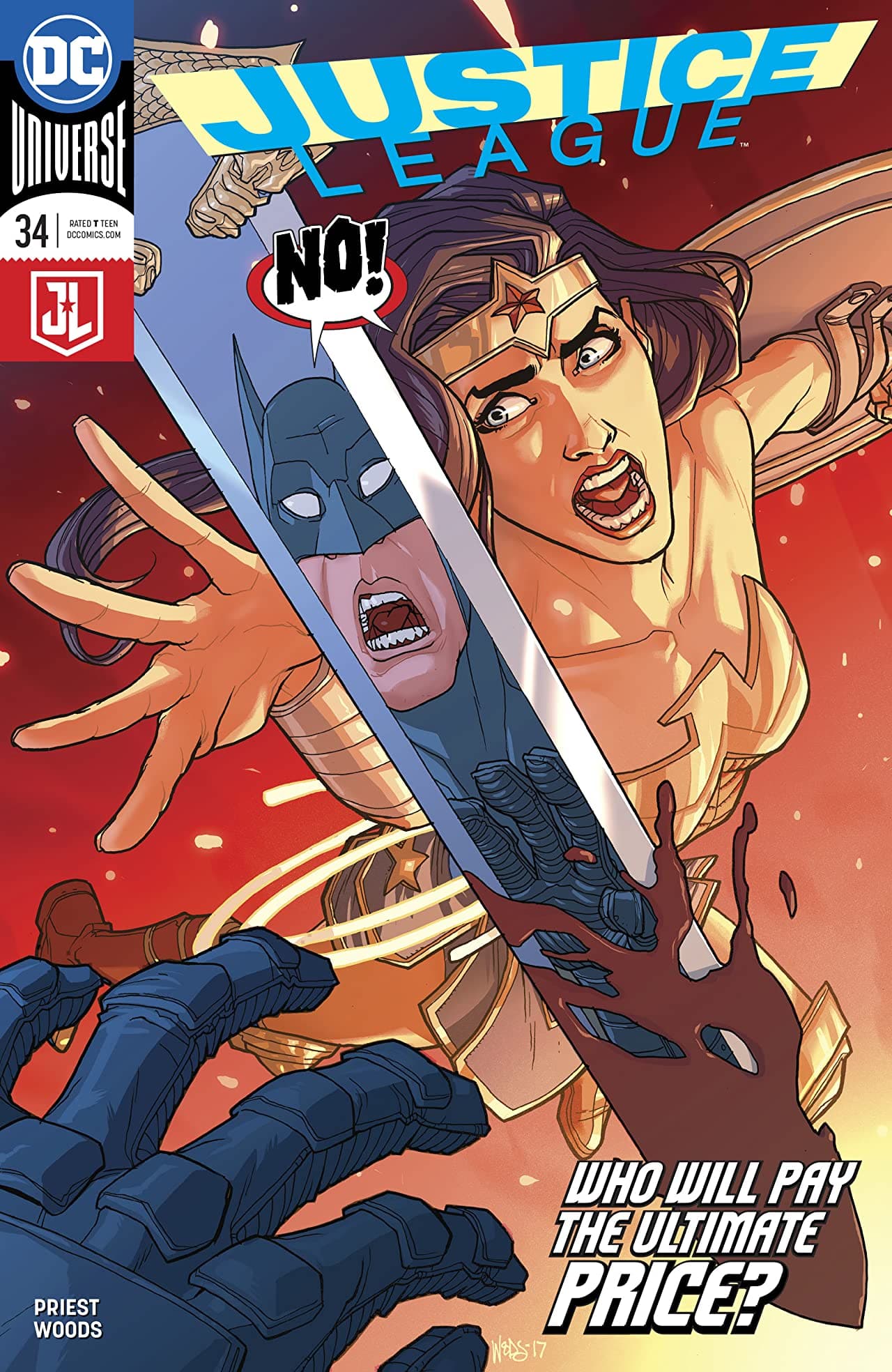 Justice League #34 cover