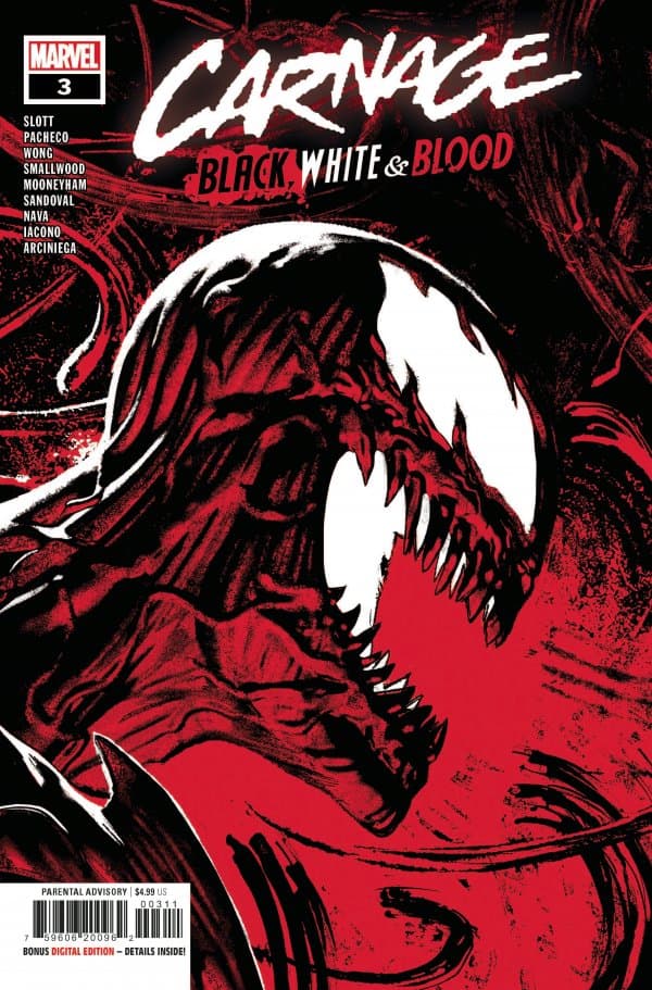 Carnage: Black, White & Blood #3 cover