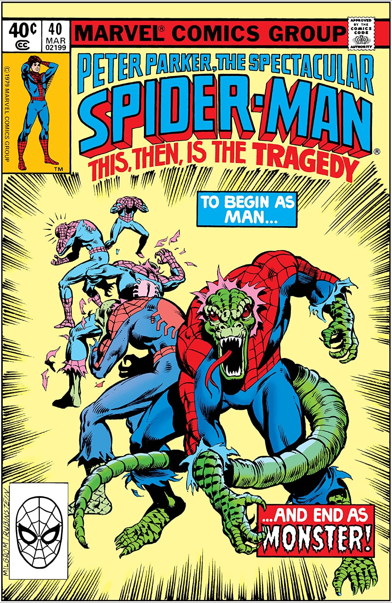 The Spectacular Spider-Man #40 cover