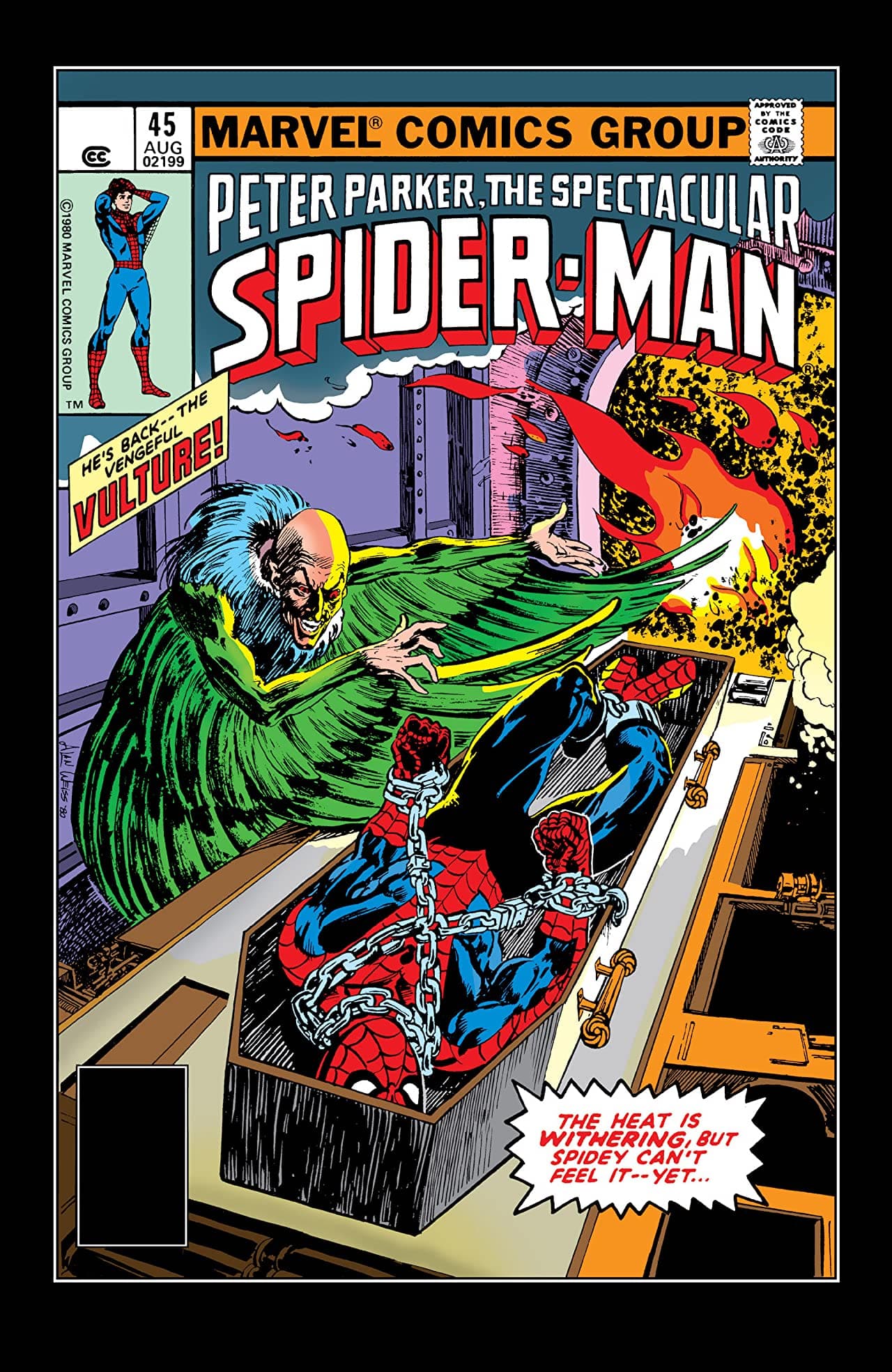 The Spectacular Spider-Man #45 cover