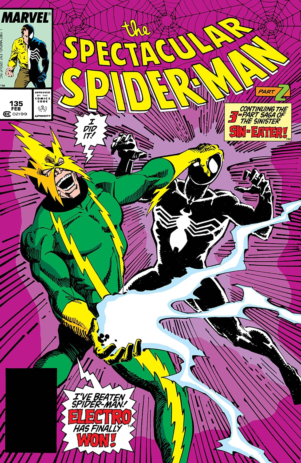 The Spectacular Spider-Man #135 cover