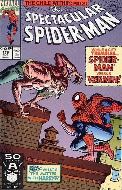 The Spectacular Spider-Man #179 cover