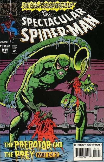 The Spectacular Spider-Man #215 cover
