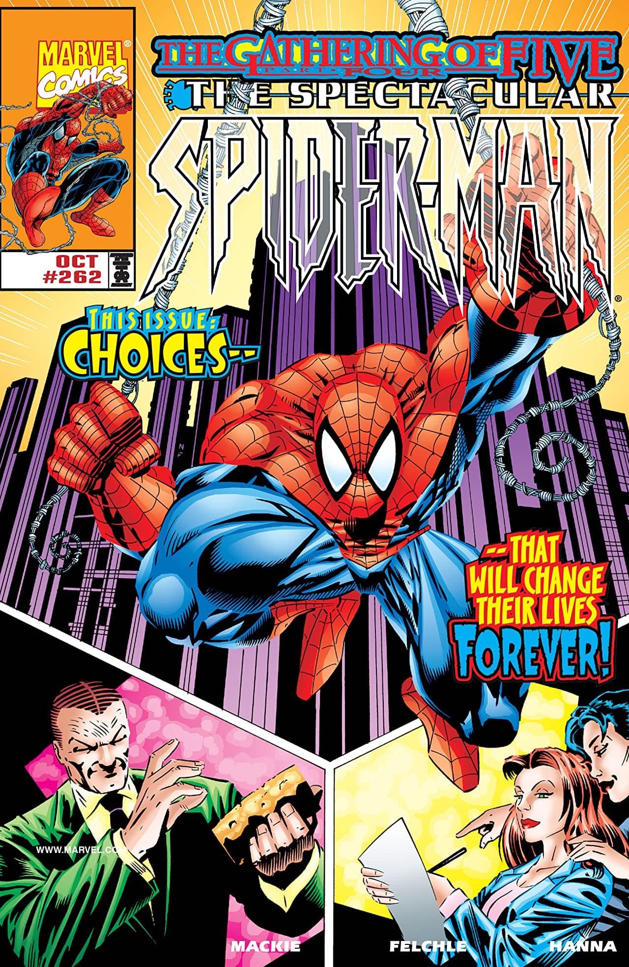 The Spectacular Spider-Man #262 cover