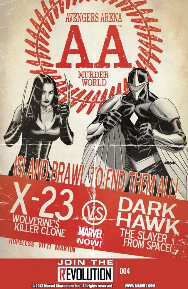 Avengers Arena #4 cover