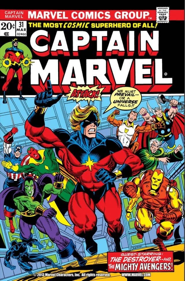 Captain Marvel #31 cover
