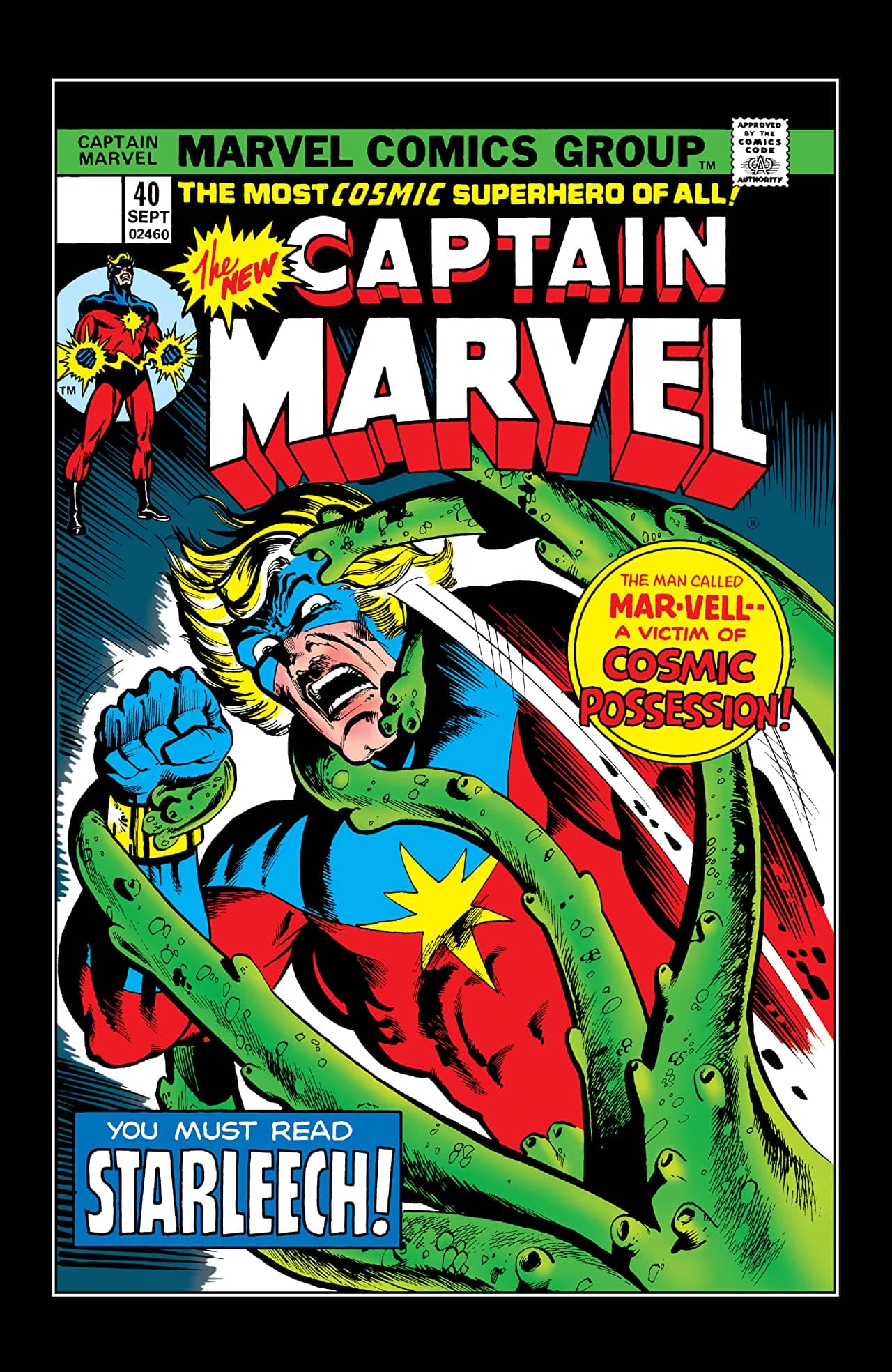 Captain Marvel #40 cover
