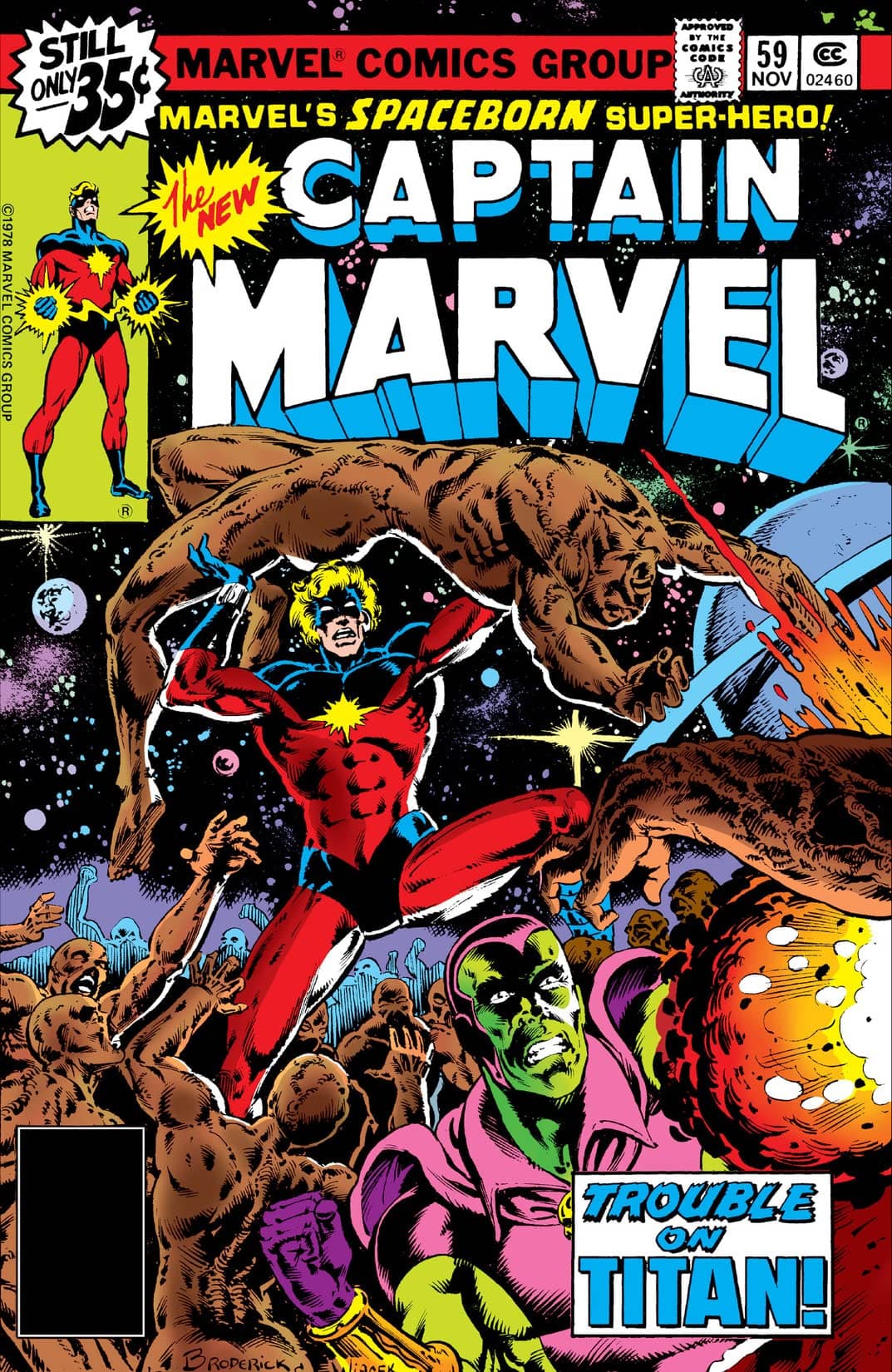 Captain Marvel #59 cover