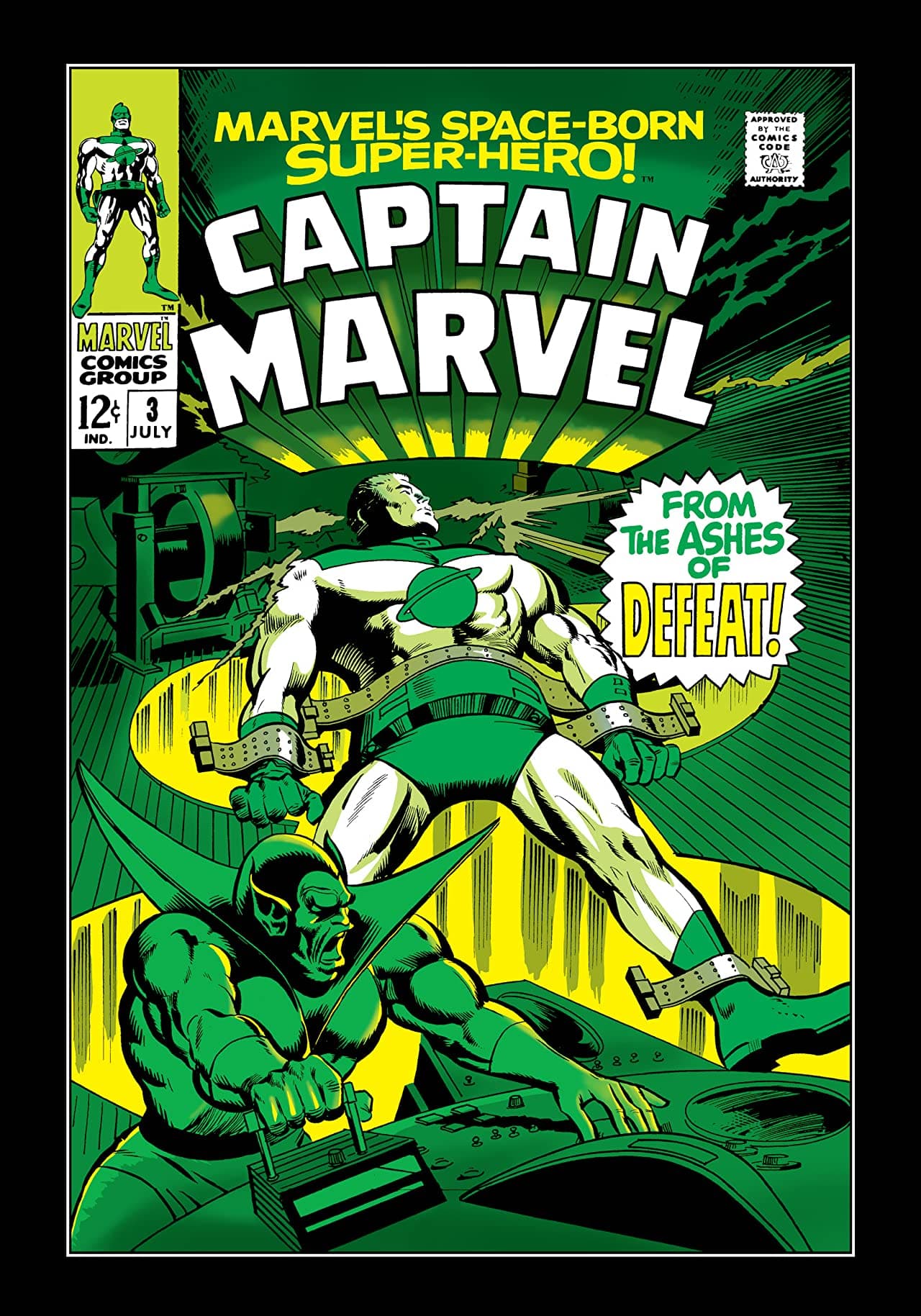 Marvel's Space-Born Superhero! Captain Marvel #3 cover