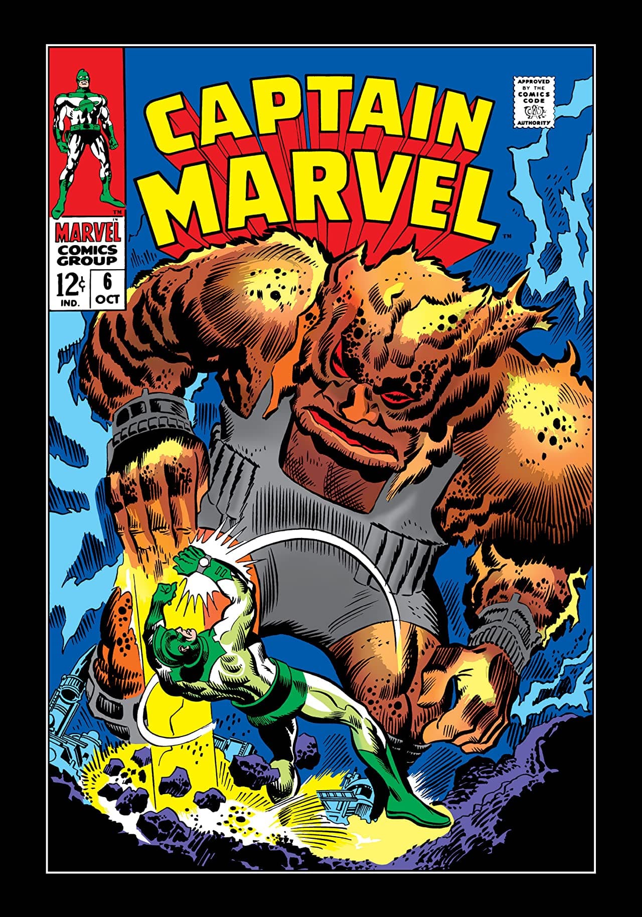Marvel's Space-Born Superhero! Captain Marvel #6 cover