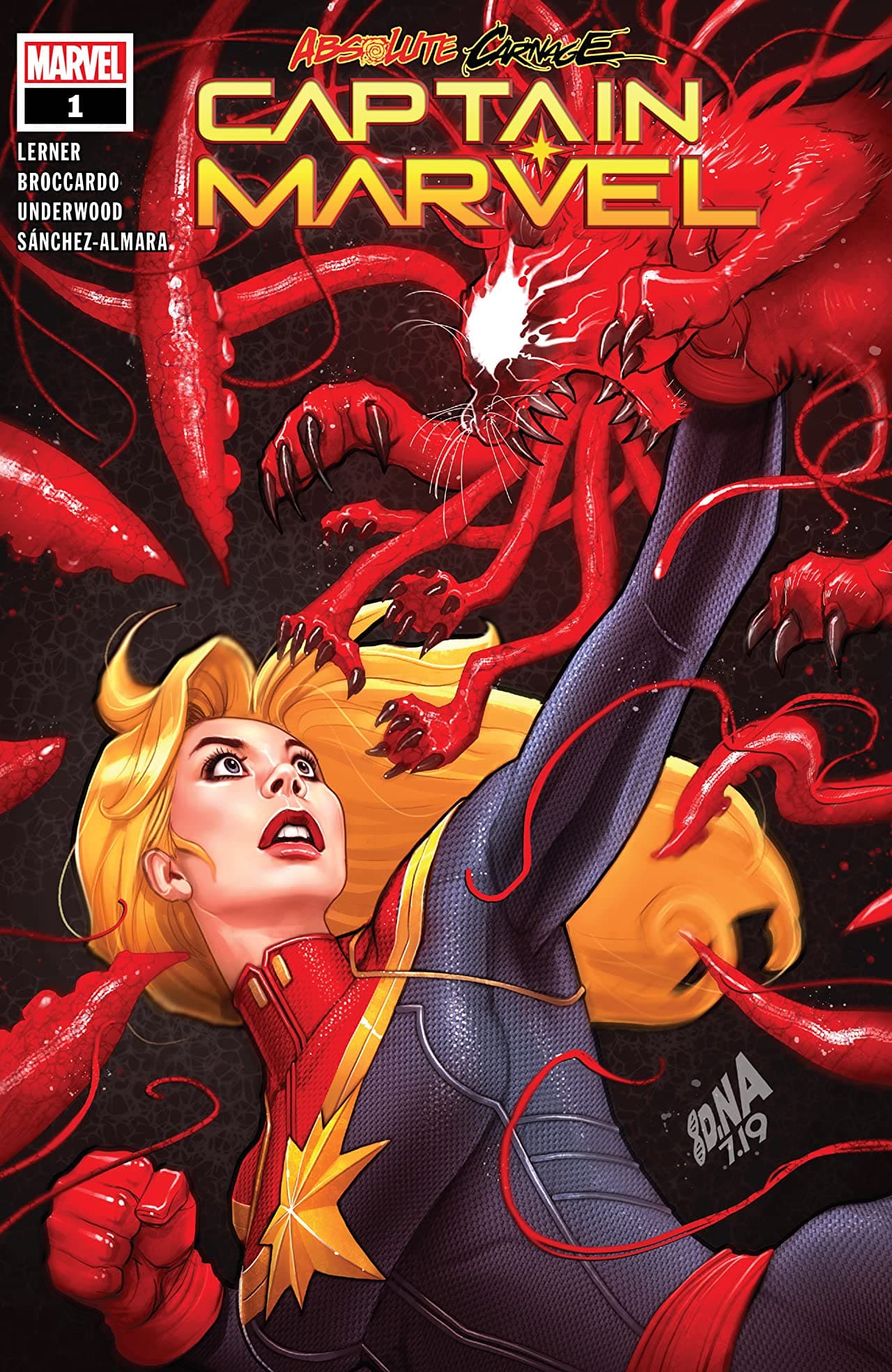 Absolute Carnage: Captain Marvel #1 cover