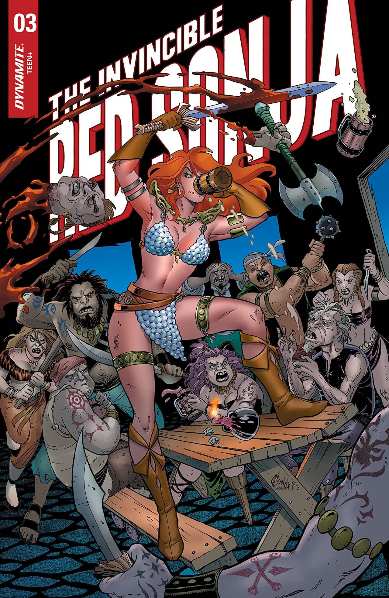 The Invincible Red Sonja #3 cover