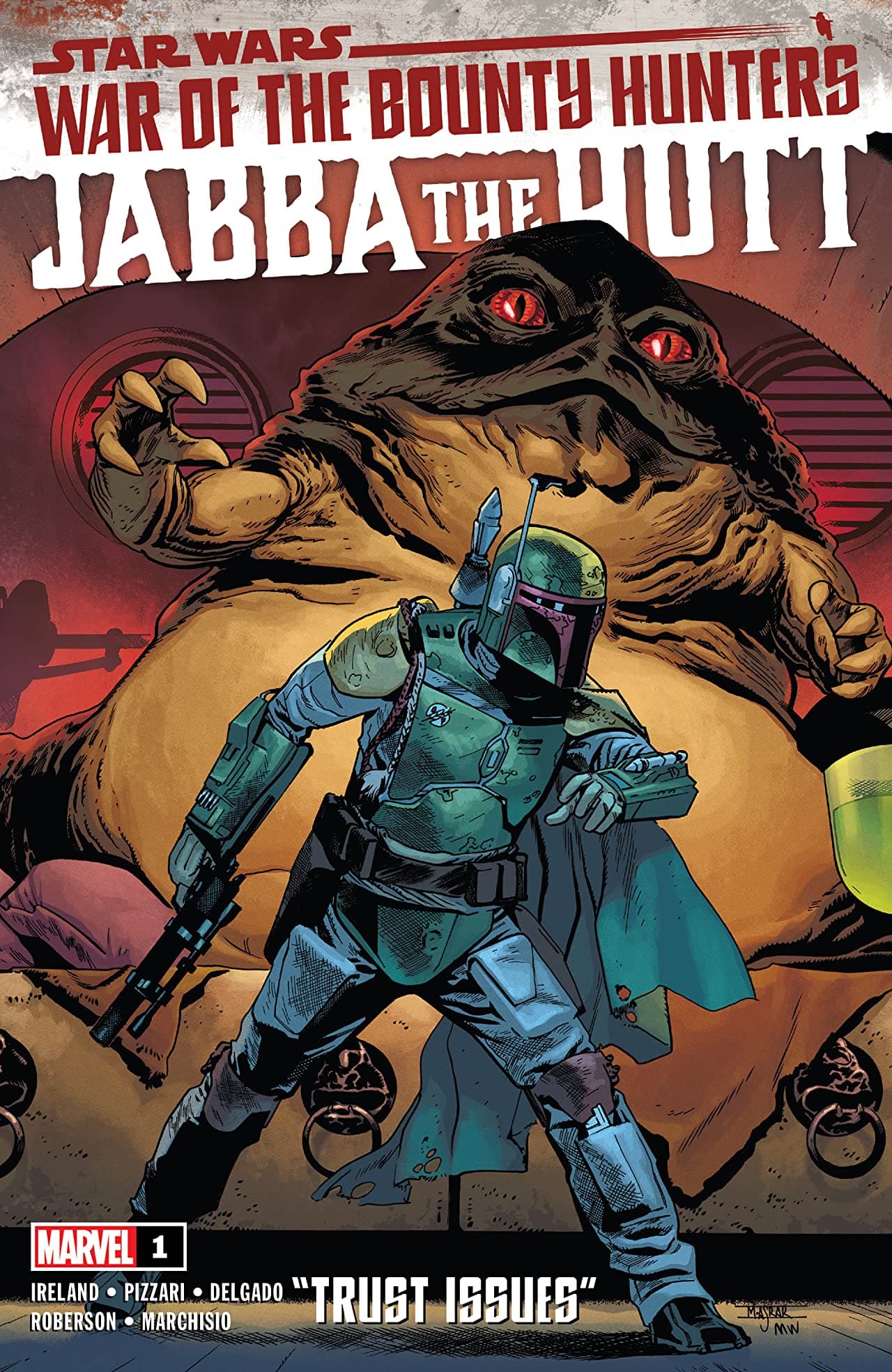 Star Wars: War of the Bounty Hunters: Jabba the Hutt #1 cover