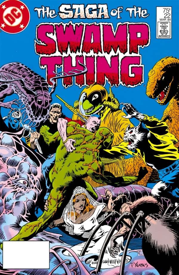 The Saga of Swamp Thing #22 cover