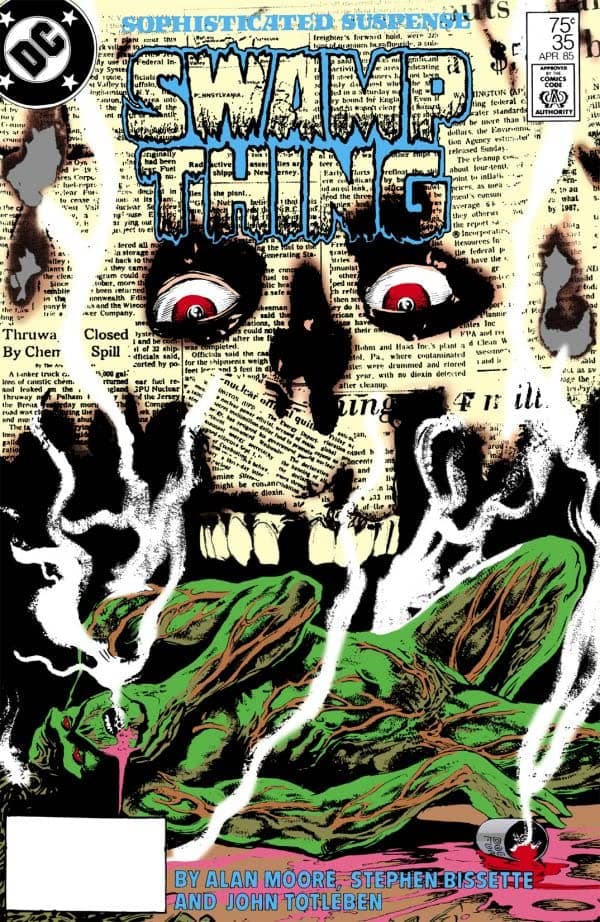 The Saga of Swamp Thing #35 cover