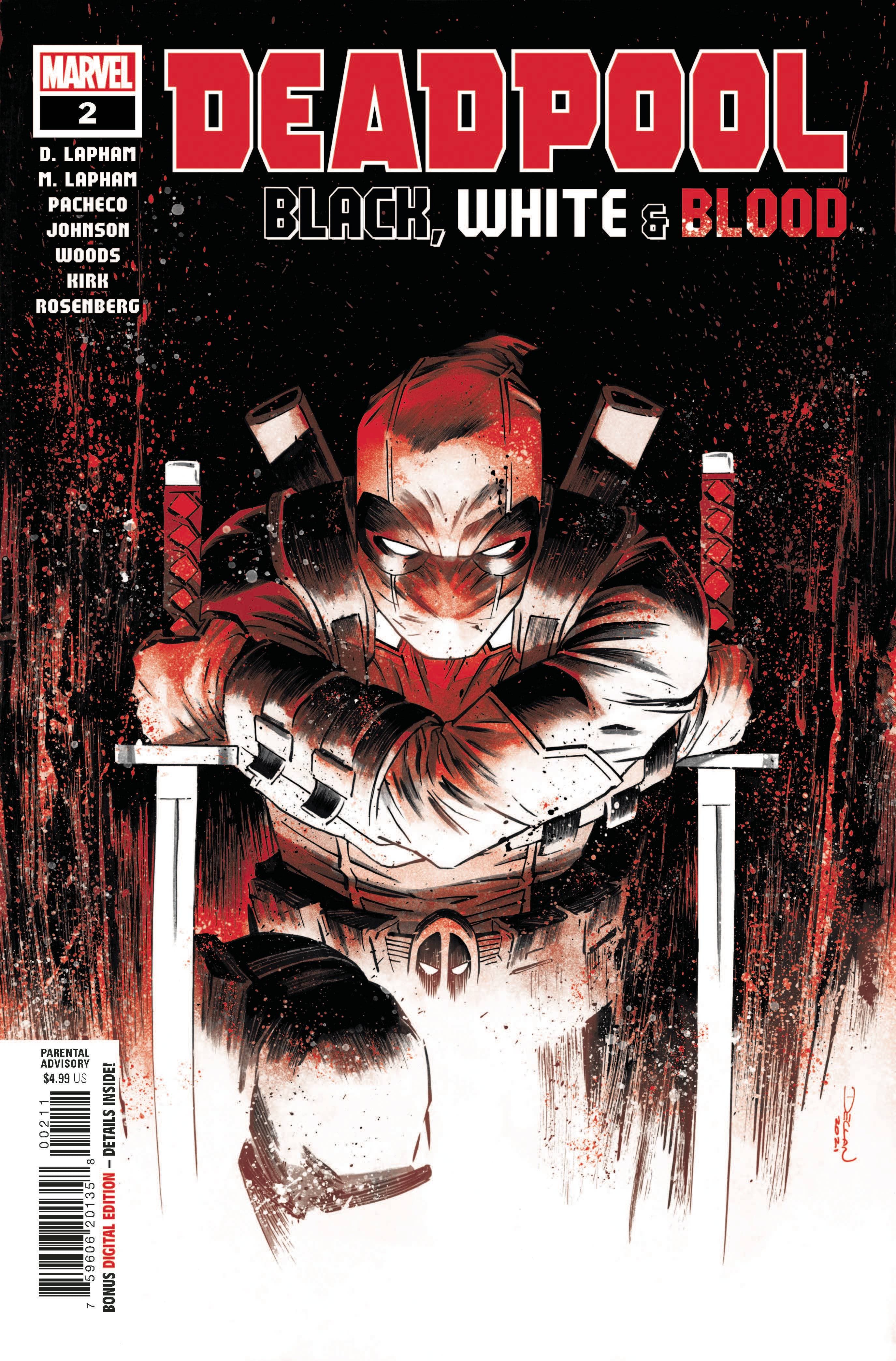 Deadpool: Black, White & Blood #2 cover
