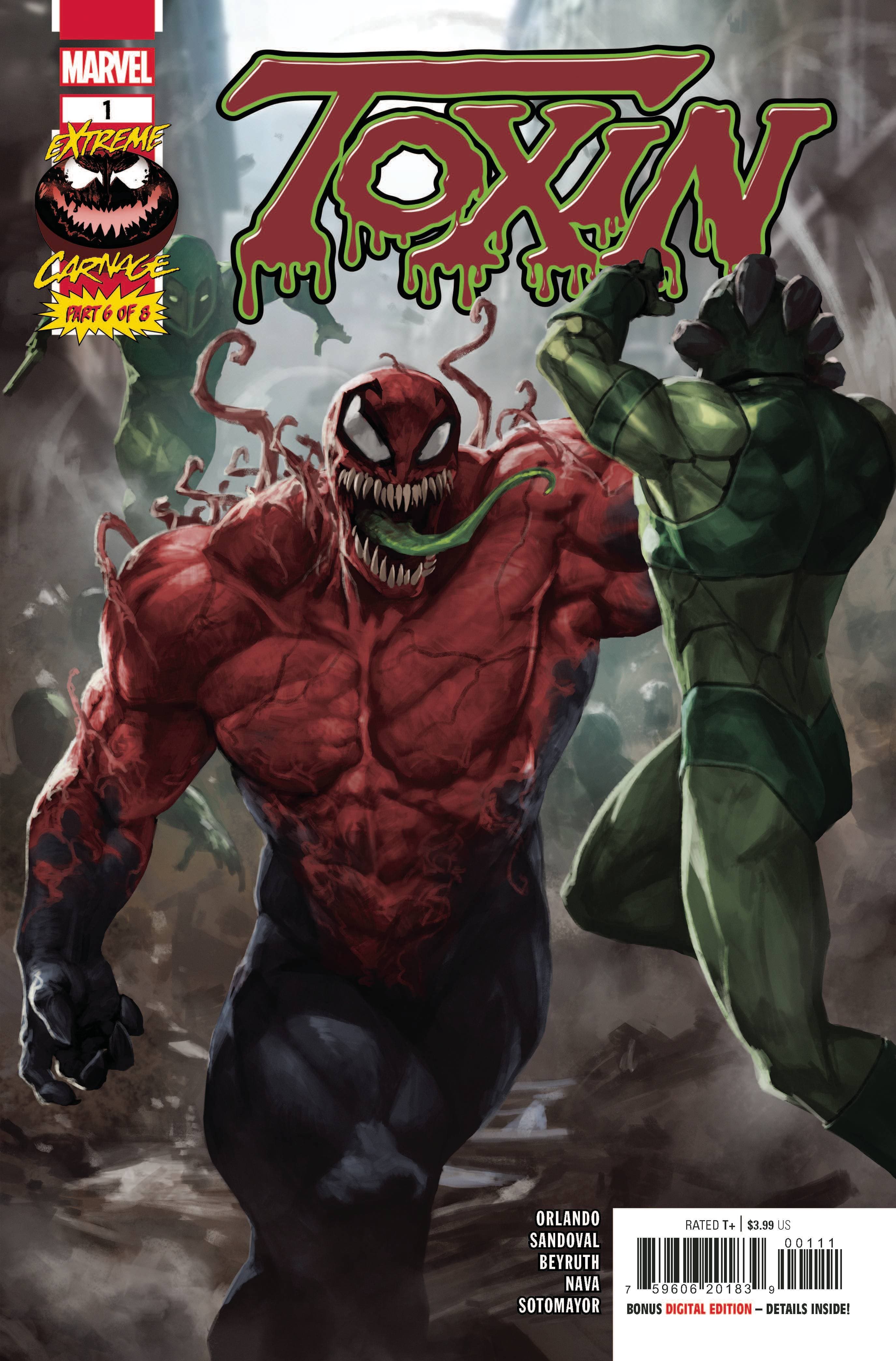 Extreme Carnage: Toxin #1 cover