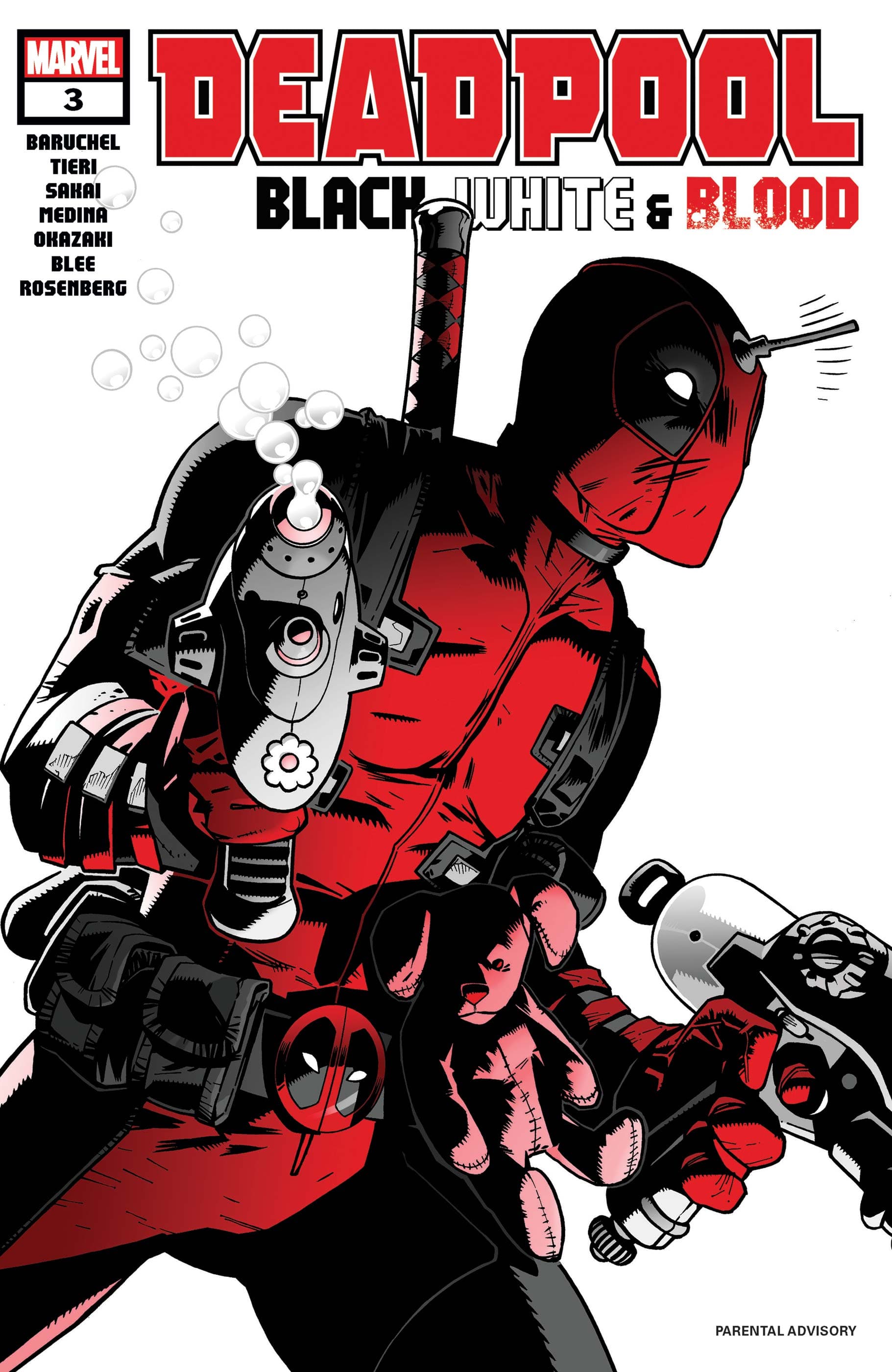Deadpool: Black, White & Blood #3 cover