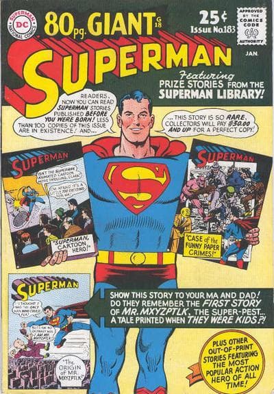 Superman #183 cover