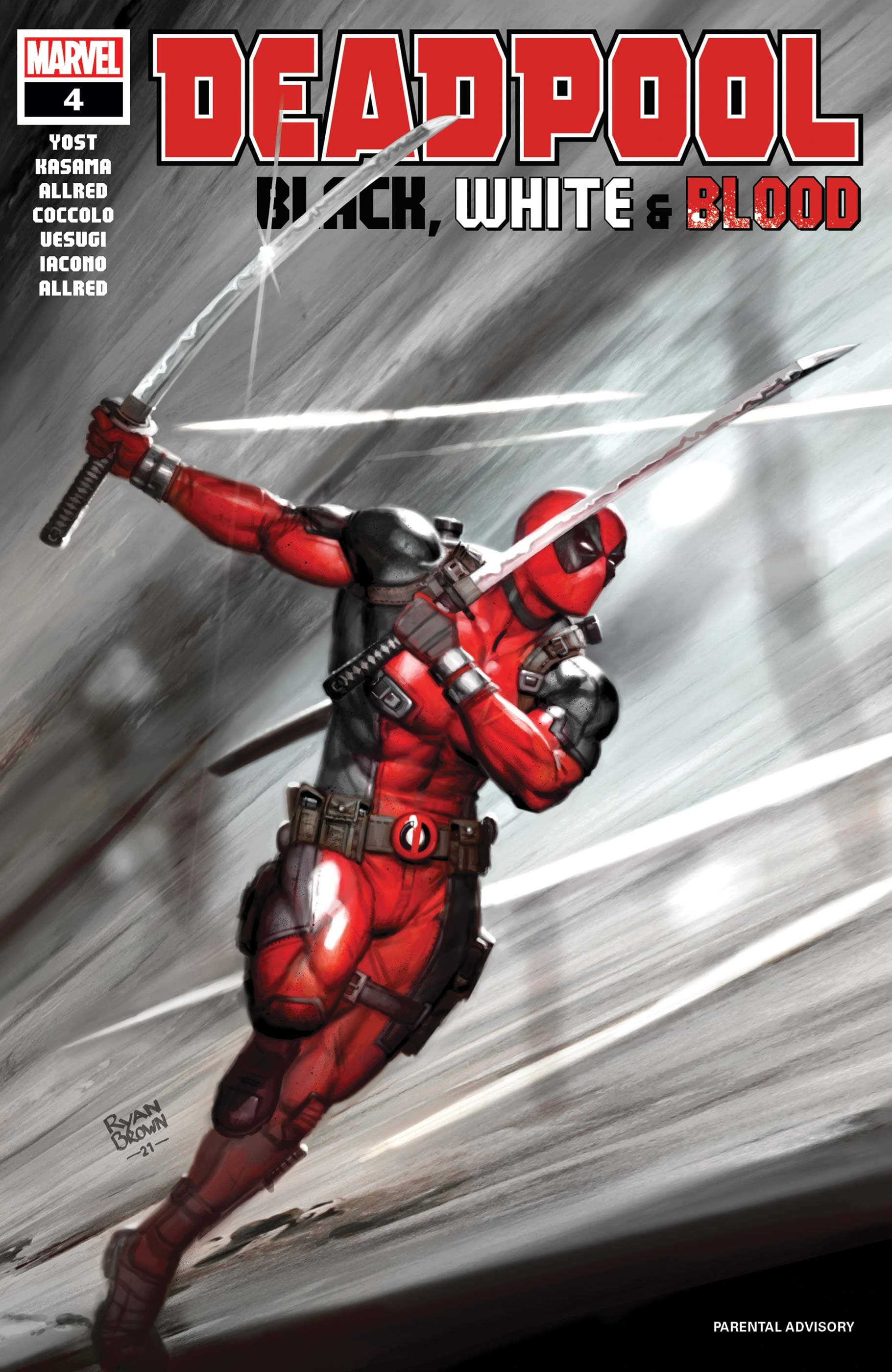 Deadpool: Black, White & Blood #4 cover