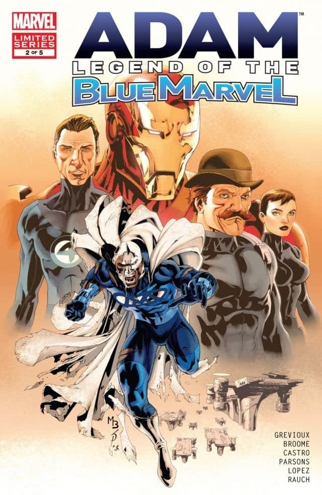Adam: Legend of the Blue Marvel #2 cover