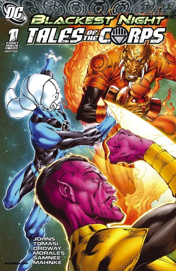 Blackest Night: Tales of the Corps cover — © DC Comics