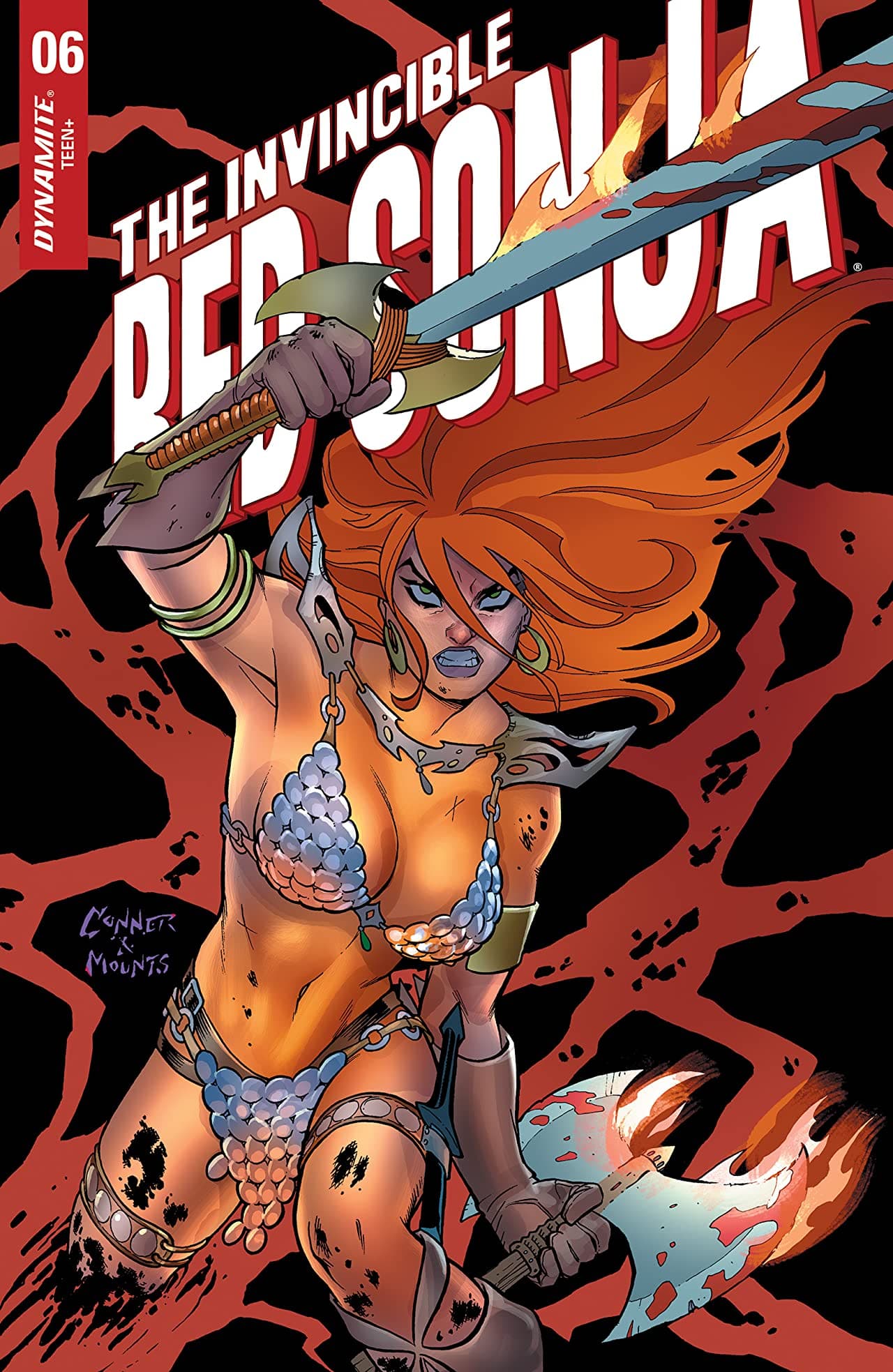 The Invincible Red Sonja #6 cover