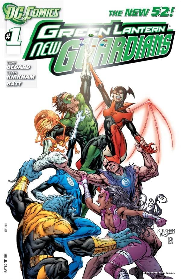 Green Lantern: New Guardians cover — © DC Comics