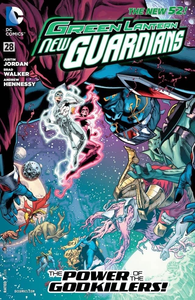 Green Lantern: New Guardians #28 cover