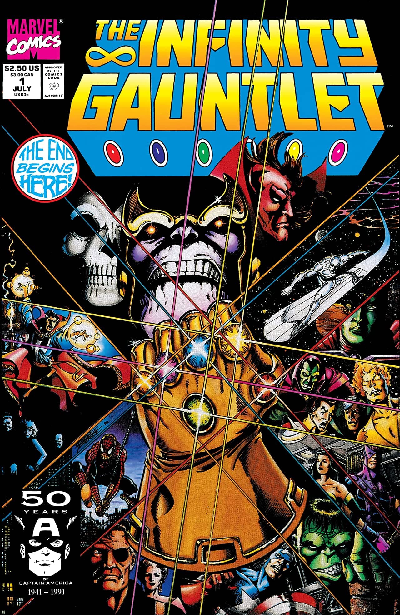 The Infinity Gauntlet #1 cover