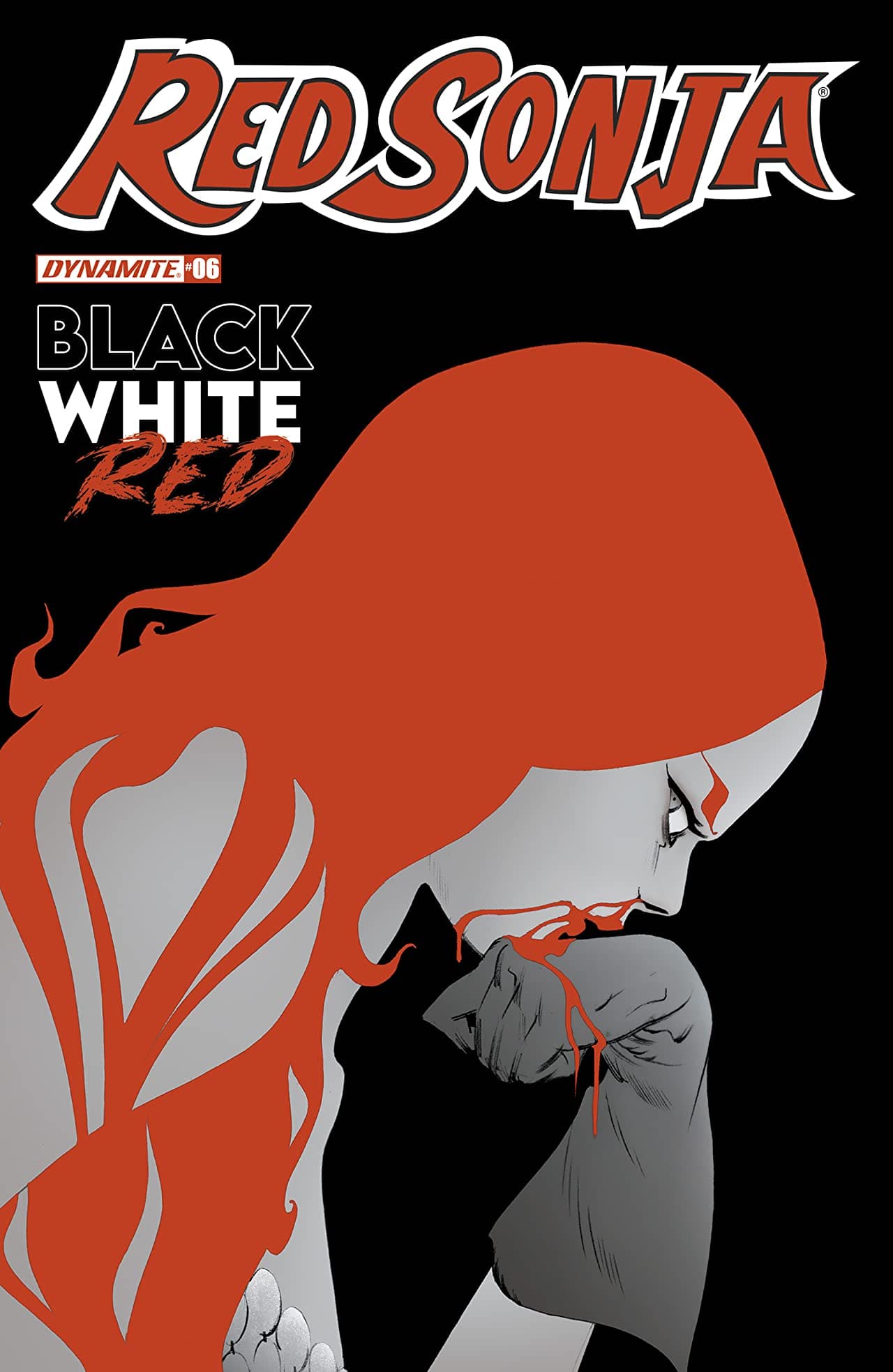 Red Sonja Black White Red #6 cover