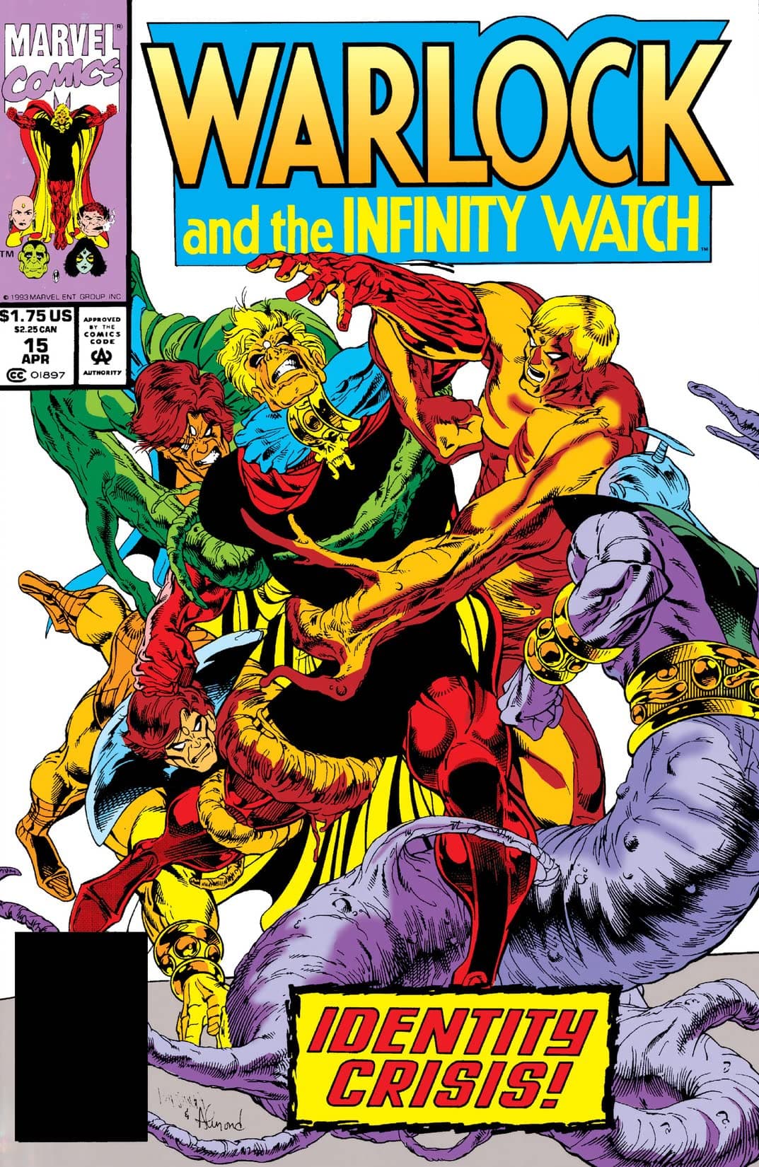 Warlock and the Infinity Watch #15 cover