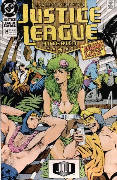 Justice League America #34 cover