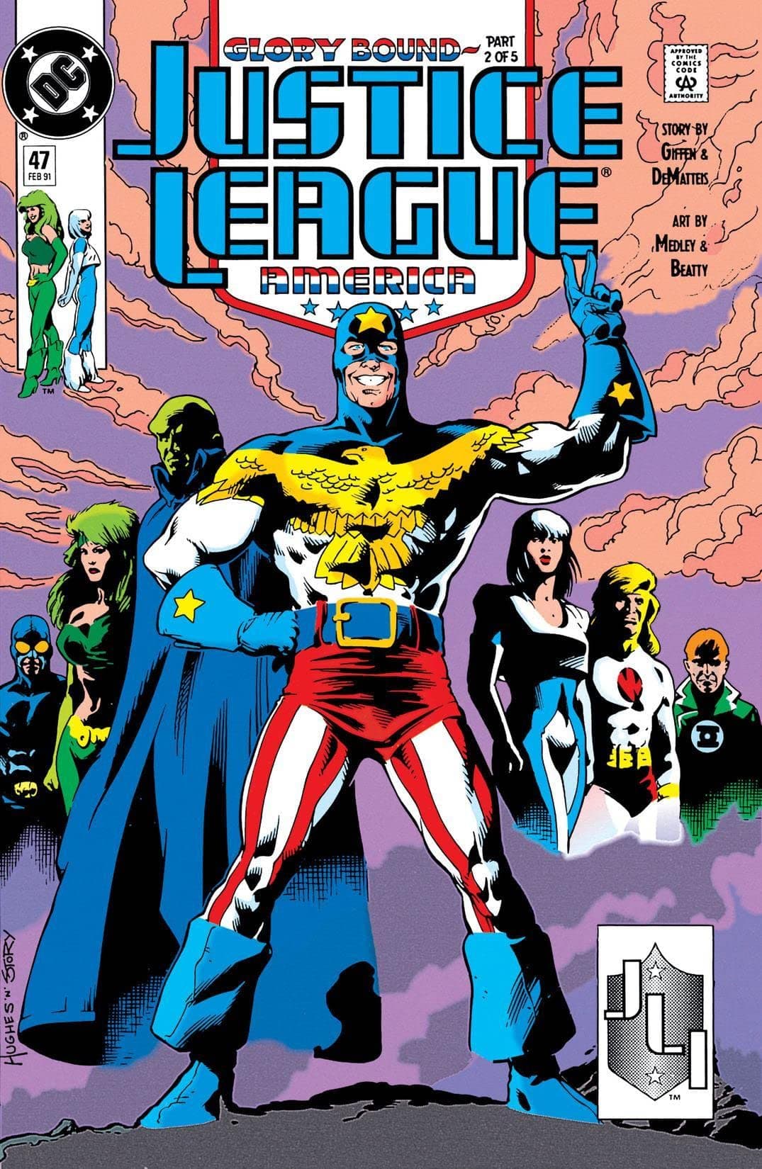 Justice League America #47 cover