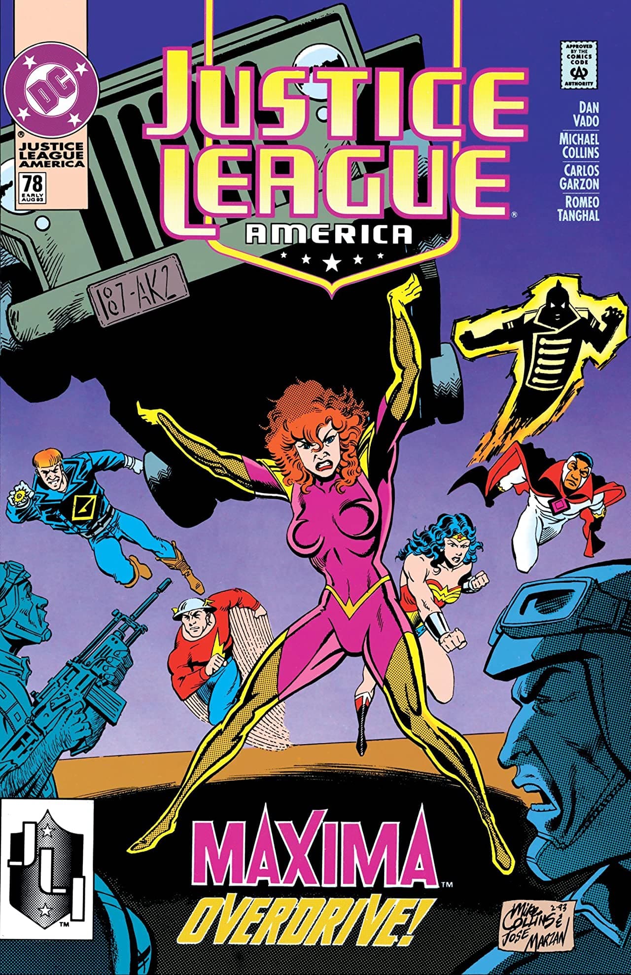 Justice League America #78 cover