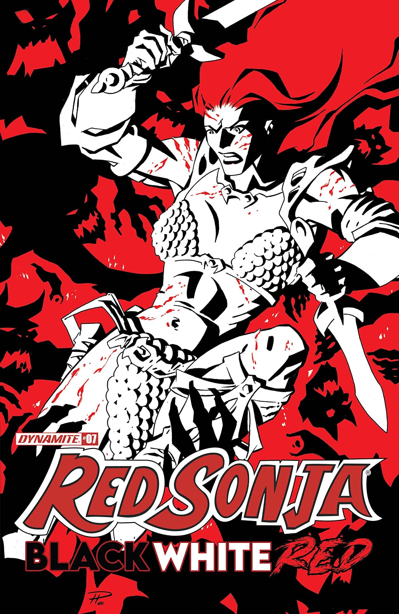 Red Sonja Black White Red #7 cover