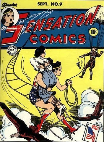 Sensation Comics #9 cover