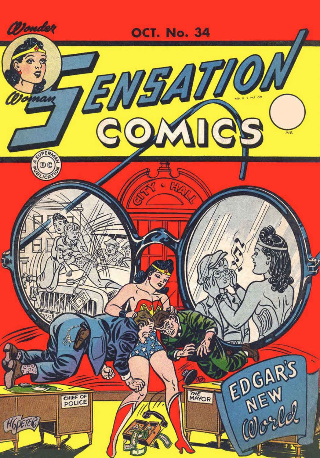 Sensation Comics #34 cover