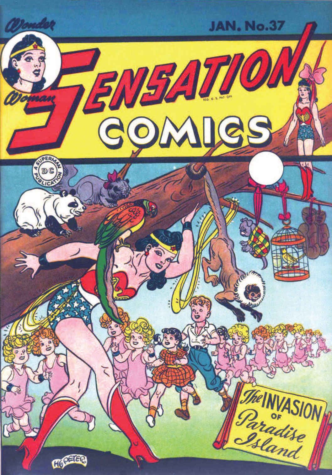 Sensation Comics #37 cover