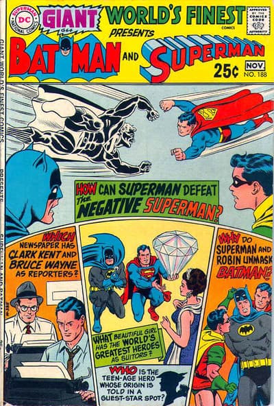 World's Finest Comics #188 cover