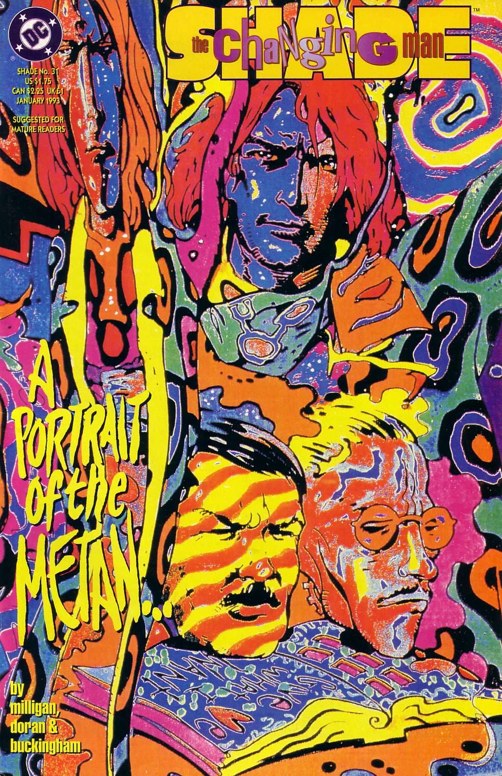 Shade, the Changing Man #31 cover