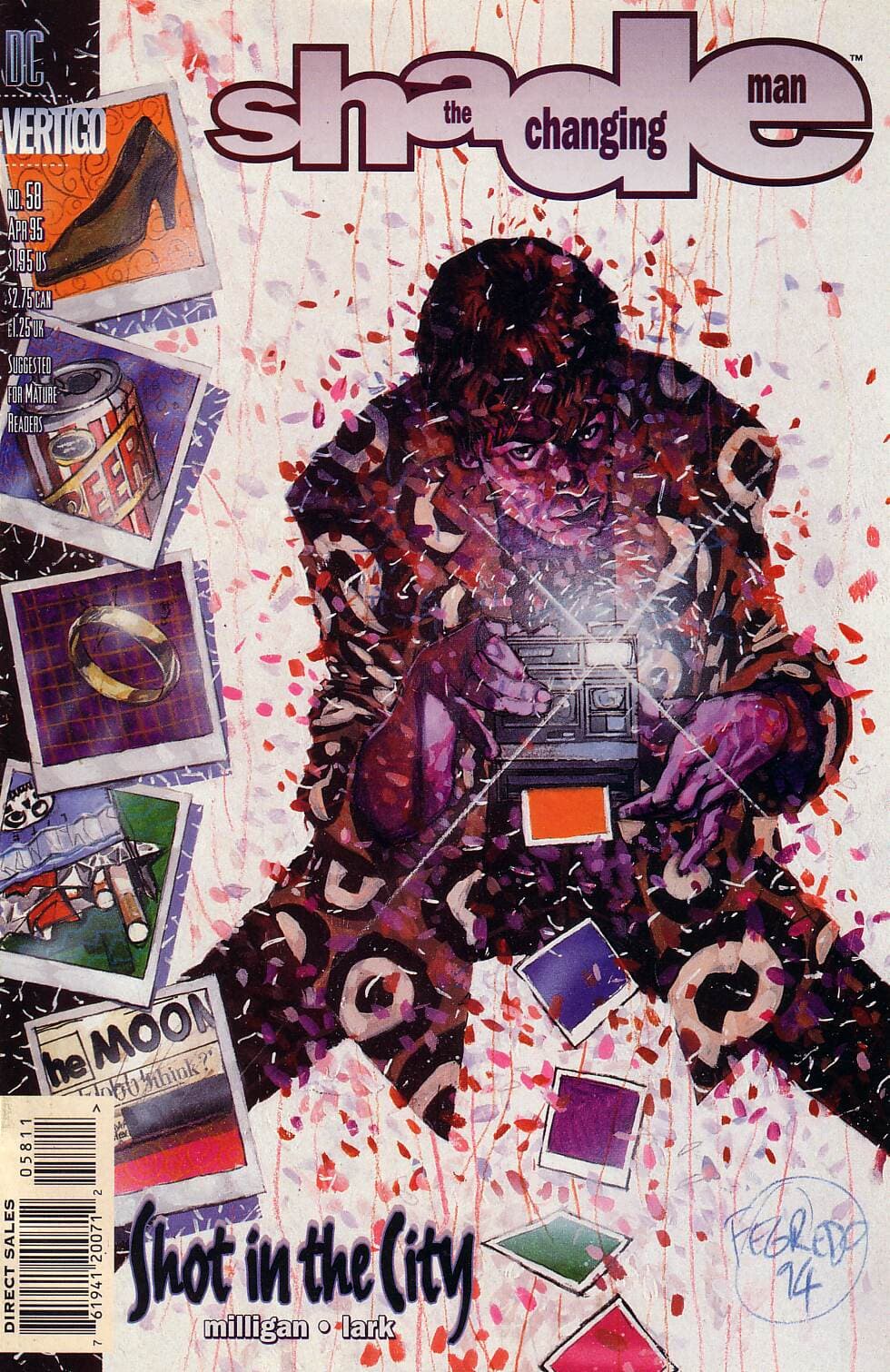 Shade, the Changing Man #58 cover