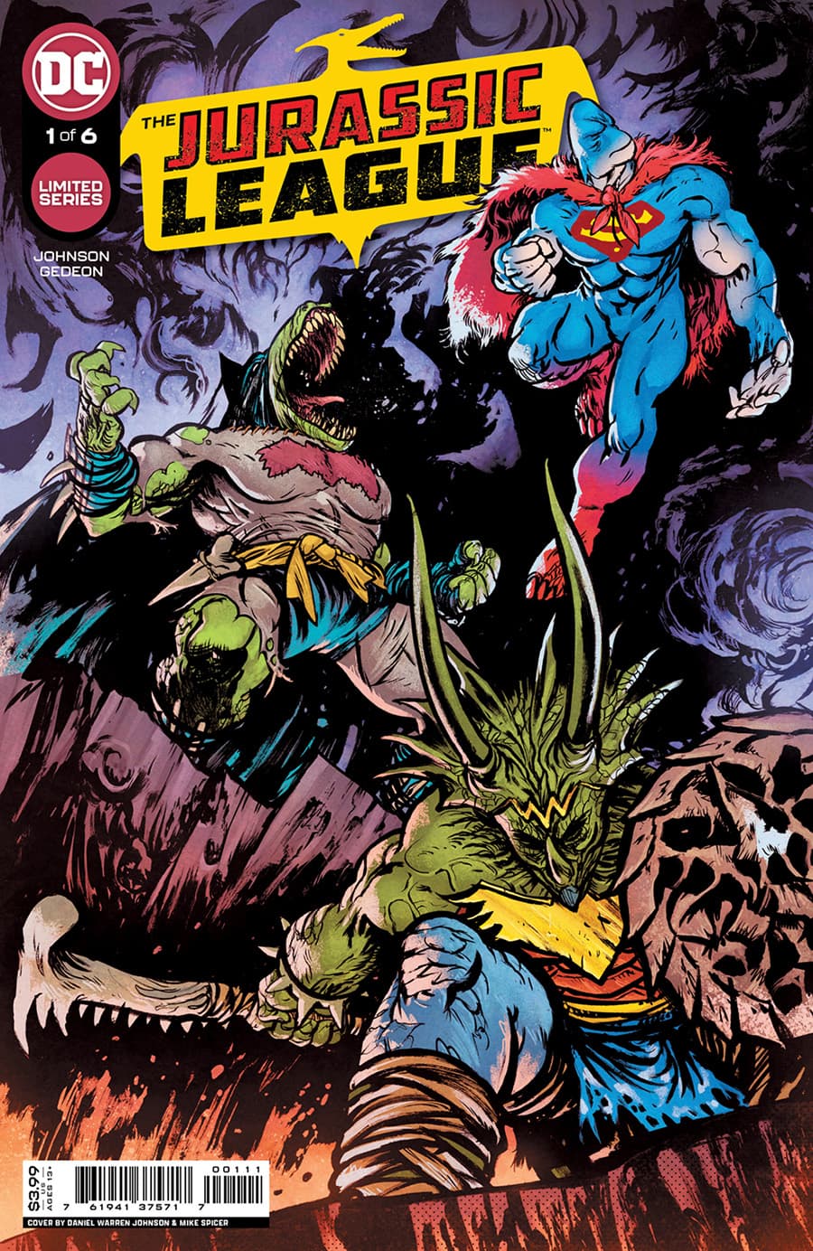 The Jurassic League #1 cover