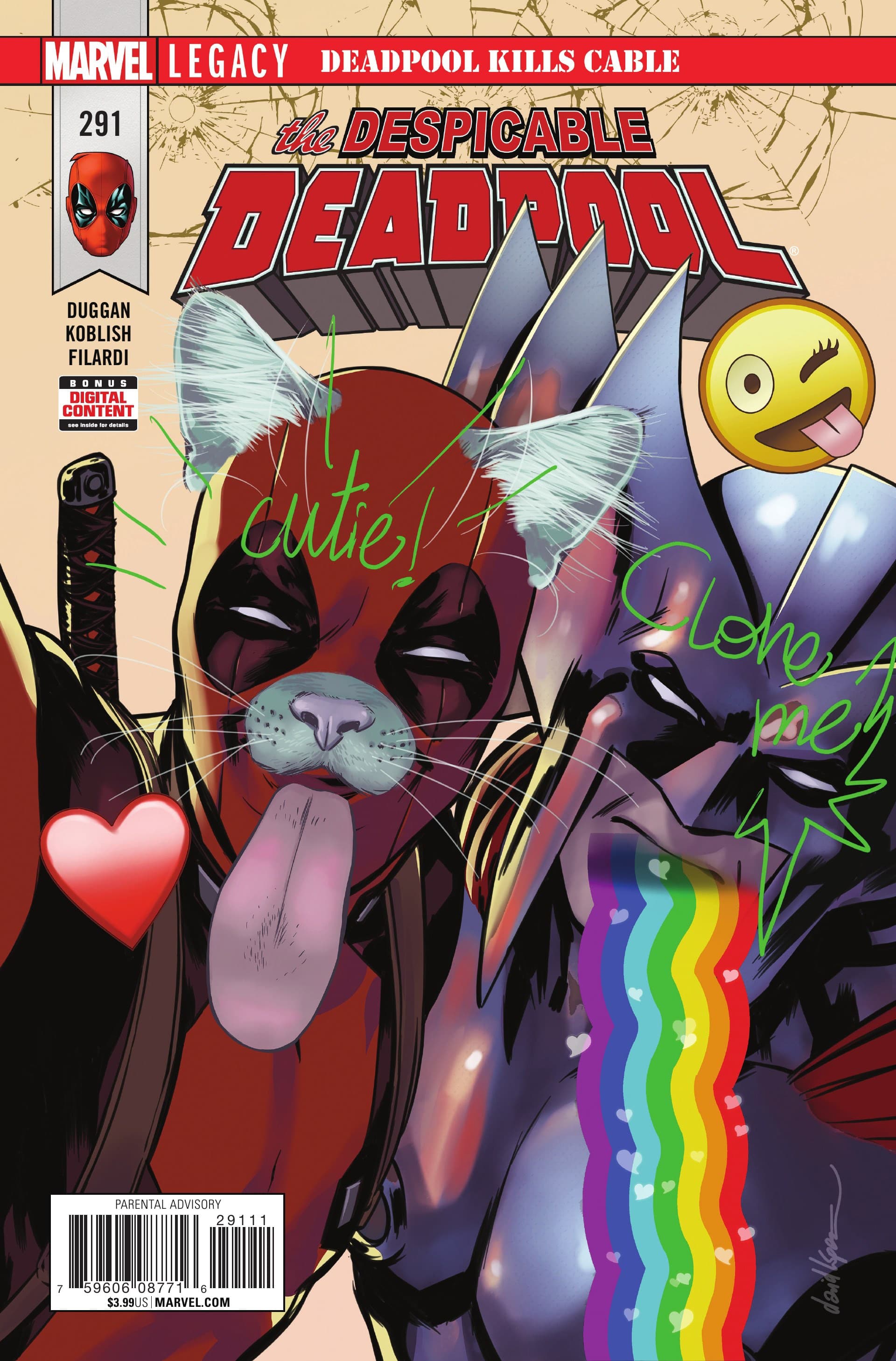 Despicable Deadpool #291 cover