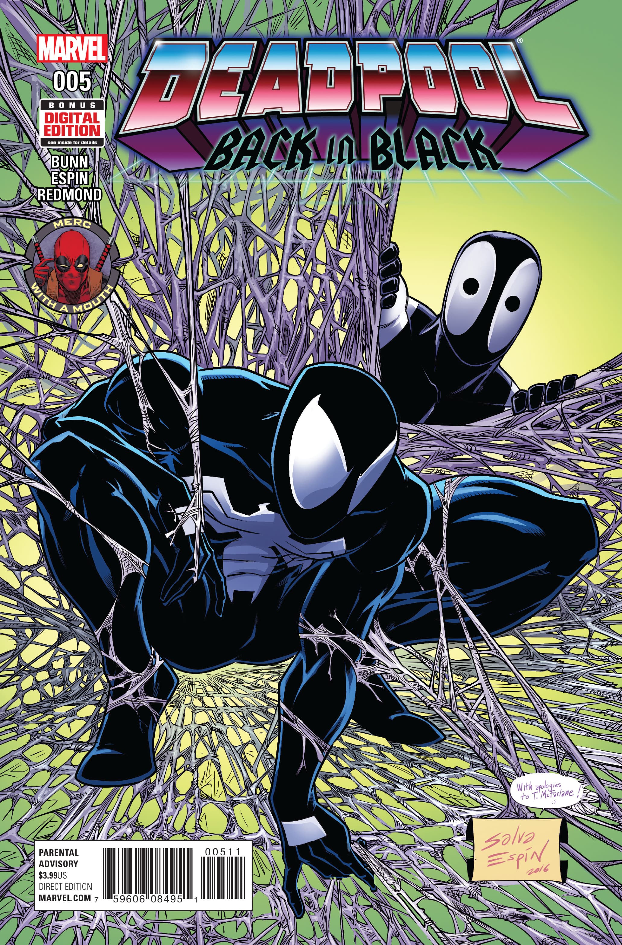 Deadpool: Back In Black #5 cover