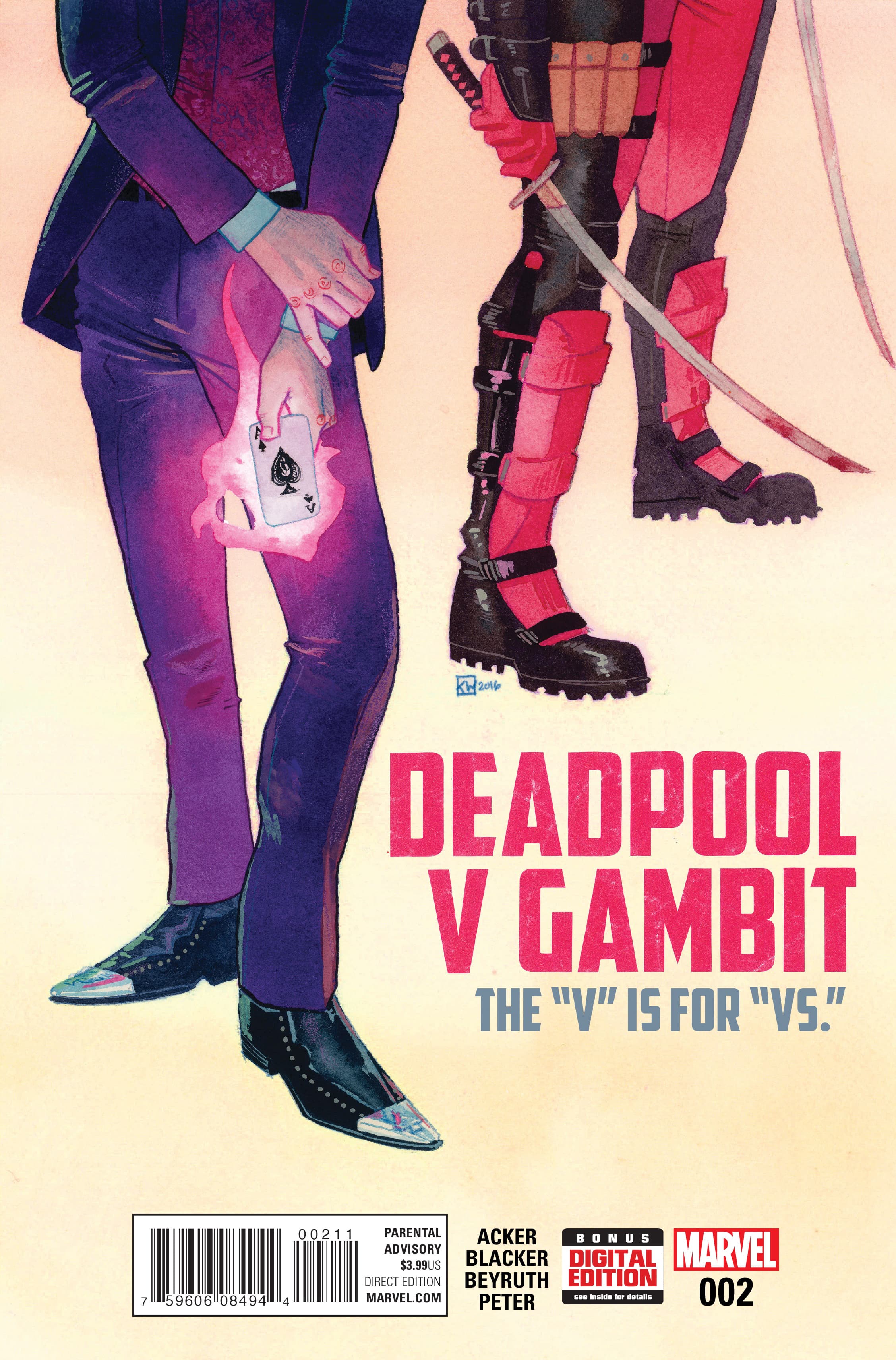 Deadpool v Gambit #2 cover