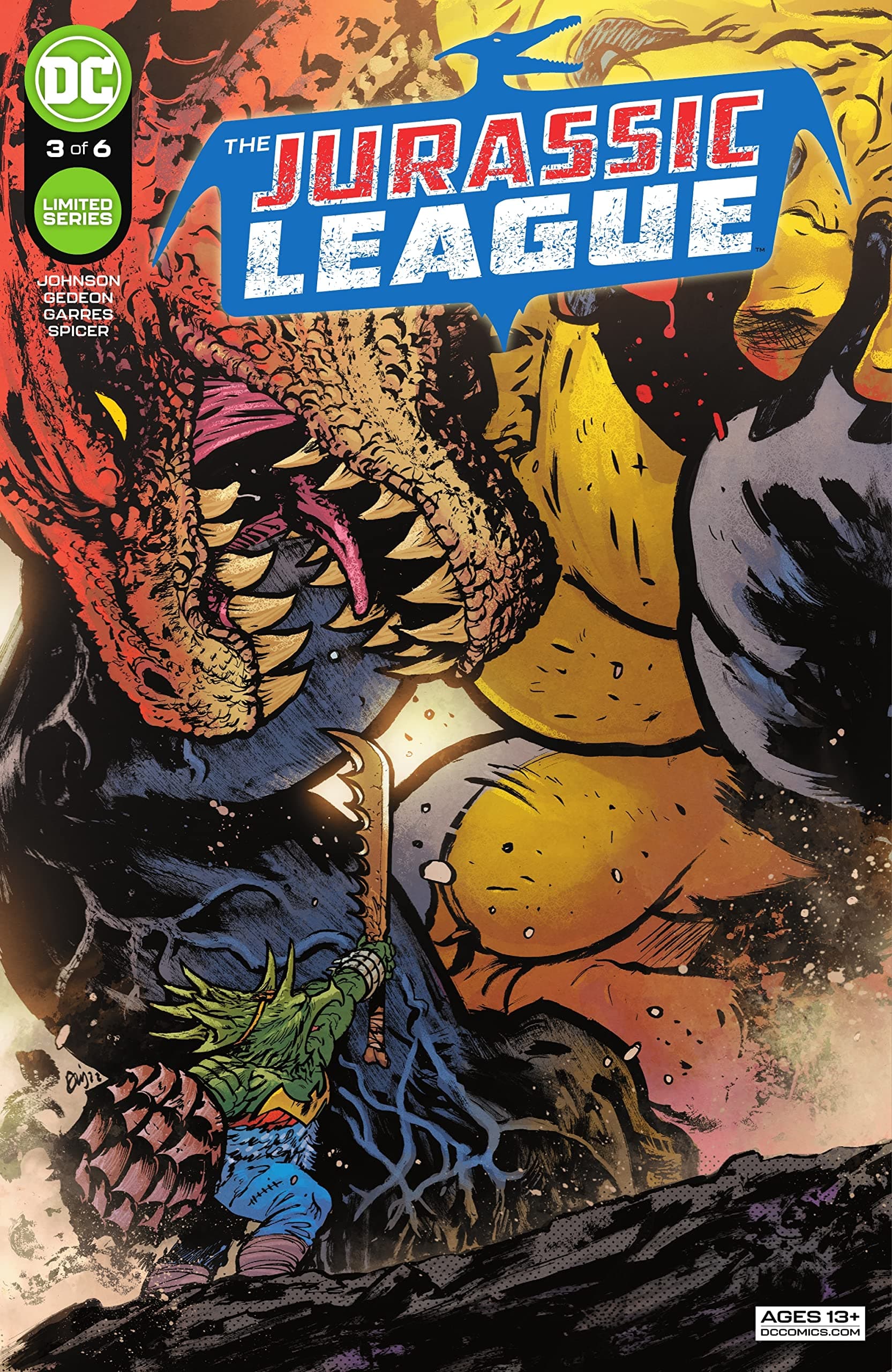 The Jurassic League #3 cover