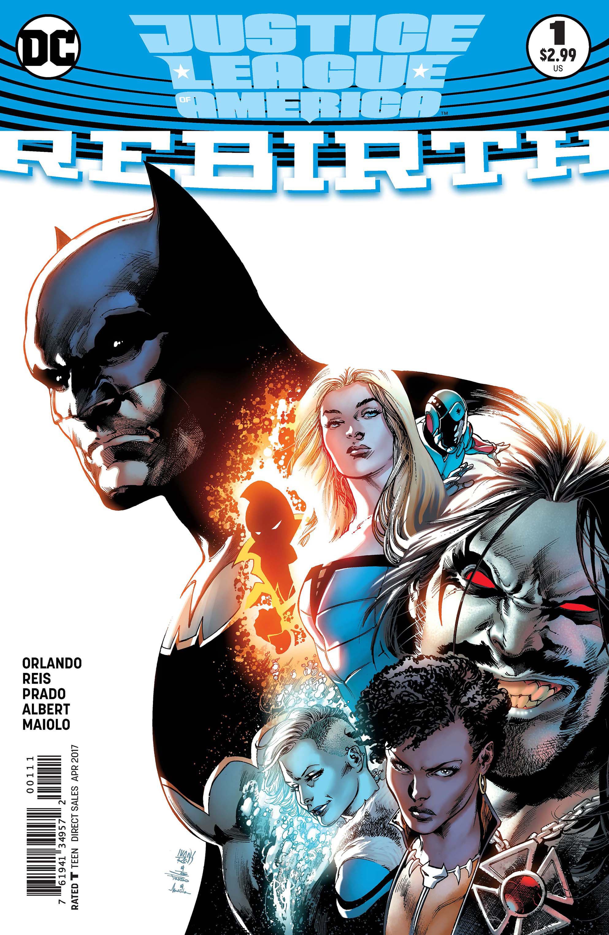 Justice League of America: Rebirth #1 cover