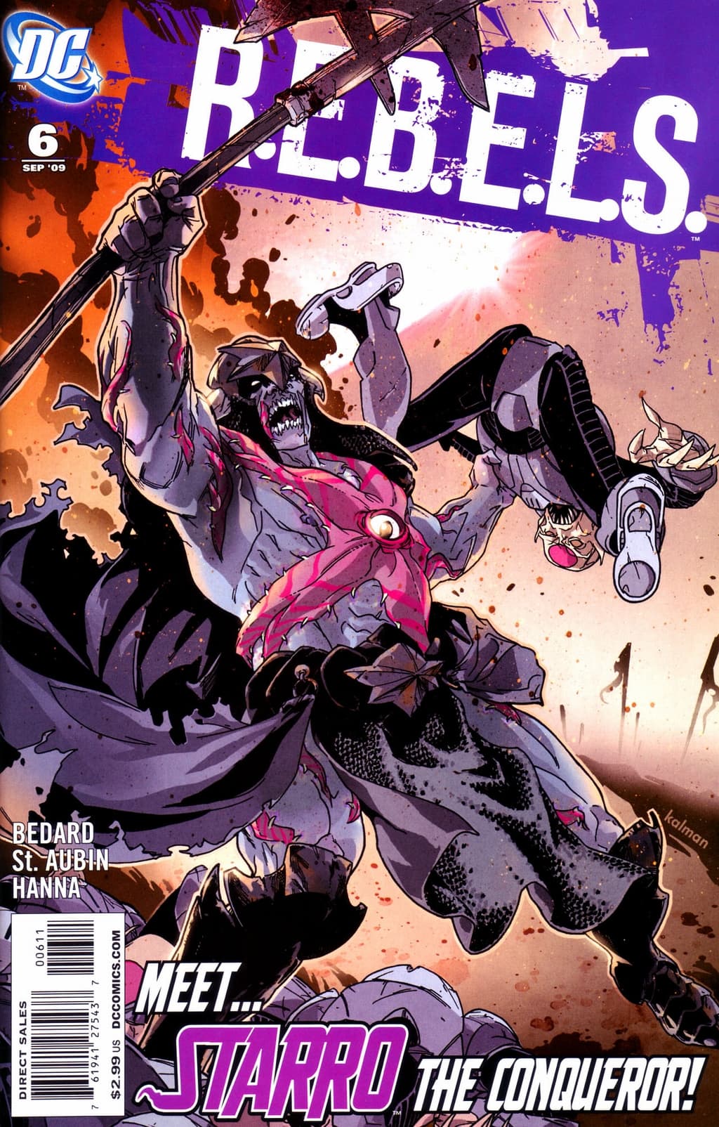 R.E.B.E.L.S. #6 cover