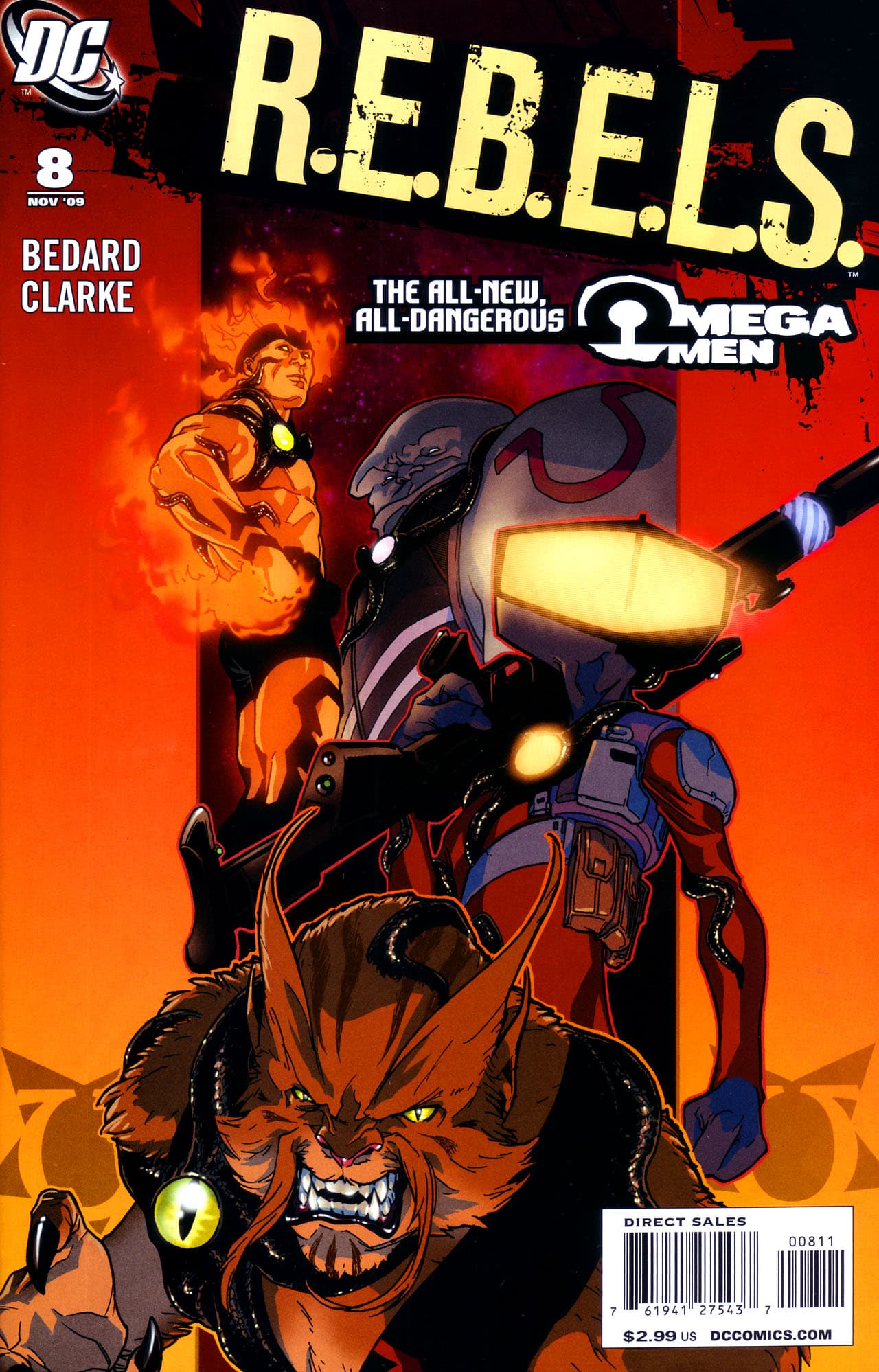 R.E.B.E.L.S. #8 cover